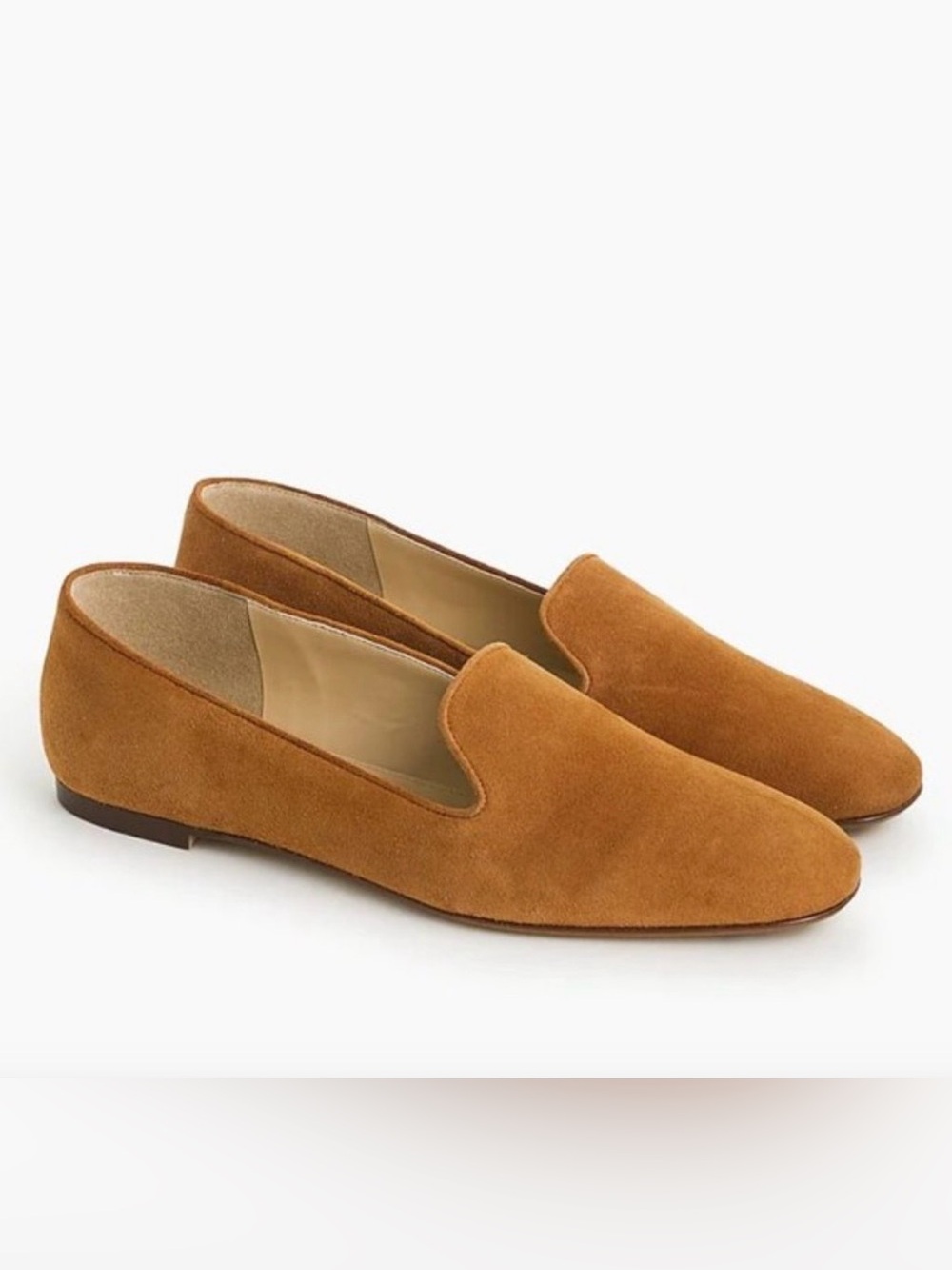 NEW J. Crew Suede smoking slippers Roasted Cider H5523 7.5 $158